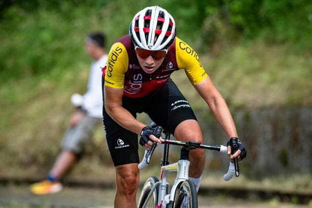 KOPPENBURG Clara: National Championships Road cycling, Rad, Radsport, Strasse 2025 - RR KOPPENBURG Clara ( GER ) COFIDIS WOMEN TEAM ( CWT ) - FRA Querformat - quer - horizontal - Landscape - Event Veranstaltung: National Championships - Road Cycling - Category Kategorie: Cycling - Road Cycling - Elite Women - Location Ort: Europe Germany - Rheinland Pfalz - Start: Linden - Finish - Linden ( Rheinland Pfalz ) - Discipline: Road Race ( RR ) - National Championships - Distance: 118.8 km - Date Datum: 28.06.2025 Saturday -