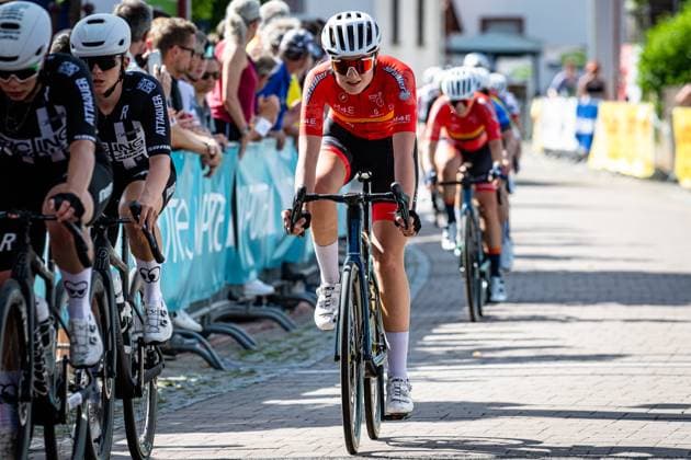 Name: National Championships Road cycling, Rad, Radsport, Strasse 2025 - RR Name ( GER ) Wheel Divas ( GER ) Querformat - quer - horizontal - Landscape - Event Veranstaltung: National Championships - Road Cycling - Category Kategorie: Cycling - Road Cycling - Elite Women - Location Ort: Europe Germany - Rheinland Pfalz - Start: Linden - Finish - Linden ( Rheinland Pfalz ) - Discipline: Road Race ( RR ) - National Championships - Distance: 118.8 km - Date Datum: 28.06.2025 Saturday -