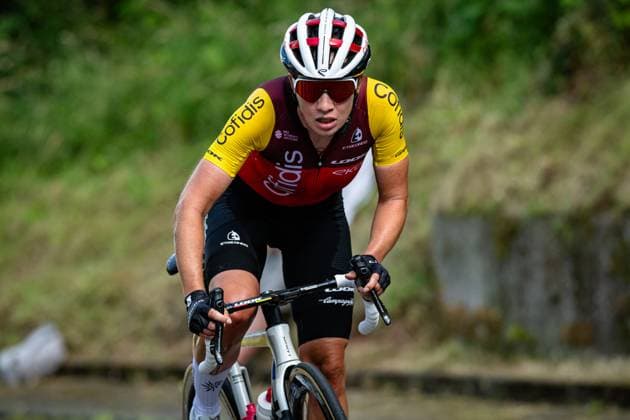 KOPPENBURG Clara: National Championships Road cycling, Rad, Radsport, Strasse 2025 - RR KOPPENBURG Clara ( GER ) COFIDIS WOMEN TEAM ( CWT ) - FRA Querformat - quer - horizontal - Landscape - Event Veranstaltung: National Championships - Road Cycling - Category Kategorie: Cycling - Road Cycling - Elite Women - Location Ort: Europe Germany - Rheinland Pfalz - Start: Linden - Finish - Linden ( Rheinland Pfalz ) - Discipline: Road Race ( RR ) - National Championships - Distance: 118.8 km - Date Datum: 28.06.2025 Saturday -
