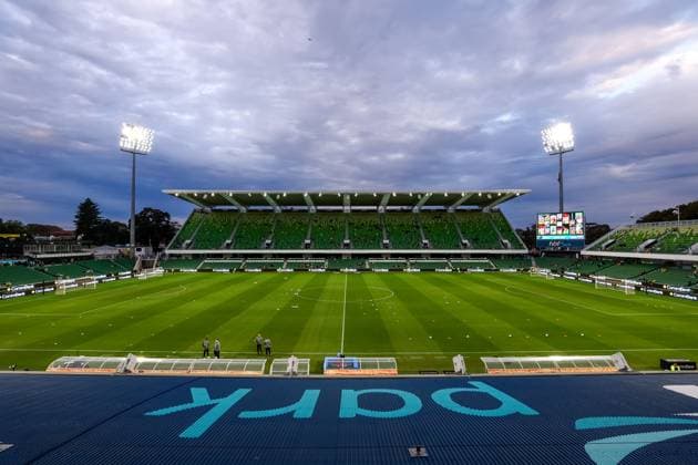 A general view inside the stadium is seen prior to the the Women?s International Friendly, Länderspiel, Nationalmannschaft game between Australia and Slovenia at HBF Park in Perth, Australia. (Ramiro Larguia SPP) Copyright: xRamiroxLarguiax xSPPx spp-en-RaLaSp-AUSvsSLO0001