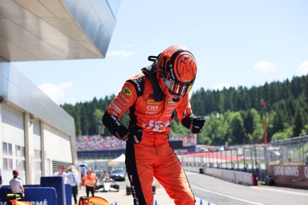 Richard Verschoor (MP Motorsport, Formel 2) gewinnt Feature Race, Grosser Preis von Oesterreich, Motorsport, Herren, Formel 1, 29.06.2025 Spielberg Steiermark Oesterreich