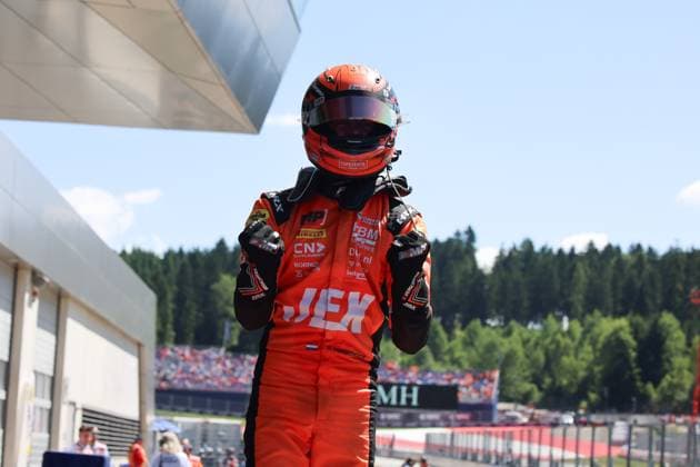 Richard Verschoor (MP Motorsport, Formel 2) gewinnt Feature Race, Grosser Preis von Oesterreich, Motorsport, Herren, Formel 1, 29.06.2025 Spielberg Steiermark Oesterreich