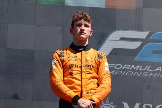 Alex Dunne (Rodin Motorsport, Formel 2, Mclaren Driver Academy), Podium, Grosser Preis von Oesterreich, Motorsport, Herren, Formel 1, 29.06.2025 Spielberg Steiermark Oesterreich