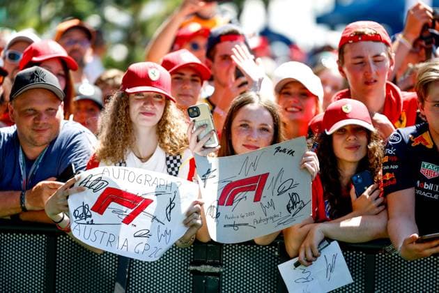 Fans, F1 Grand Prix of Austria at Red Bull Ring on June 29, 2025 in Spielberg, Austria. (Photo by HOCH ZWEI) Spielberg Austria