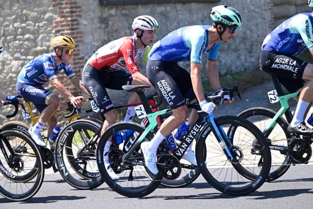Belgian 2025 National Championship Binche 29 06 2025 BINCHE, BELGIUM - JUNE 29 : De Bondt Dries of Decathlon Ag2R La Mondiale Team during the Men Elite cycling road race of the Belgian National Championships 2025 an UCI National Championships cycling race of 230 km with start in Binche and finish in Binche on June 29, 2025 in Binche, Belgium, 29 06 2025 Binche Belgium  Copyright: xNicoxVereeckenx