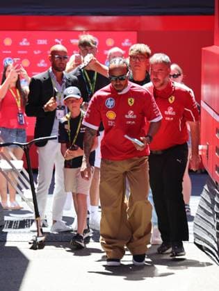 29.06.2025, Red Bull Ring, Spielberg, Formel 1 Großer Preis von Österreich 2025 , im Bild Lewis Hamilton (GBR), Scuderia Ferrari HP bei der Fahrerparade. (Photo by Alessandro Martellotta Hasan Bratic DeFodi Images)