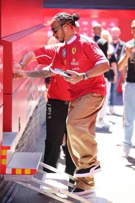 29.06.2025, Red Bull Ring, Spielberg, Formel 1 Großer Preis von Österreich 2025 , im Bild Lewis Hamilton (GBR), Scuderia Ferrari HP bei der Fahrerparade. (Photo by Alessandro Martellotta Hasan Bratic DeFodi Images)