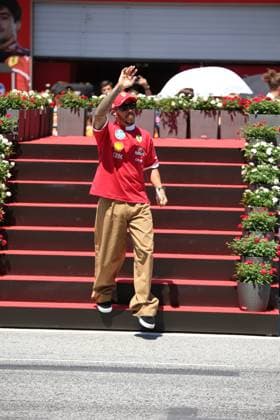 29.06.2025, Red Bull Ring, Spielberg, Formel 1 Großer Preis von Österreich 2025 , im Bild Lewis Hamilton (GBR), Scuderia Ferrari HP bei der Fahrerparade. (Photo by Alessandro Martellotta Hasan Bratic DeFodi Images)