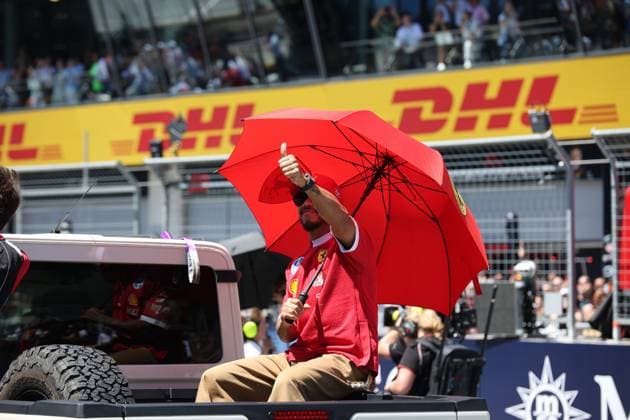 29.06.2025, Red Bull Ring, Spielberg, Formel 1 Großer Preis von Österreich 2025 , im Bild Lewis Hamilton (GBR), Scuderia Ferrari HP bei der Fahrerparade. (Photo by Alessandro Martellotta Hasan Bratic DeFodi Images)
