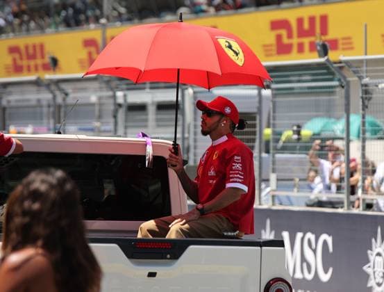 29.06.2025, Red Bull Ring, Spielberg, Formel 1 Großer Preis von Österreich 2025 , im Bild Lewis Hamilton (GBR), Scuderia Ferrari HP bei der Fahrerparade. (Photo by Alessandro Martellotta Hasan Bratic DeFodi Images)