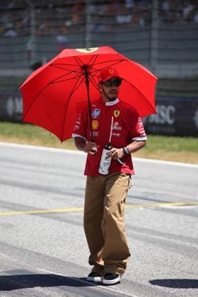 29.06.2025, Red Bull Ring, Spielberg, Formel 1 Großer Preis von Österreich 2025 , im Bild Lewis Hamilton (GBR), Scuderia Ferrari HP bei der Fahrerparade. (Photo by Alessandro Martellotta Hasan Bratic DeFodi Images)