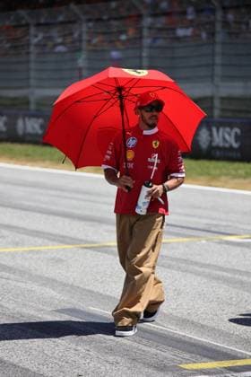 29.06.2025, Red Bull Ring, Spielberg, Formel 1 Großer Preis von Österreich 2025 , im Bild Lewis Hamilton (GBR), Scuderia Ferrari HP bei der Fahrerparade. (Photo by Alessandro Martellotta Hasan Bratic DeFodi Images)