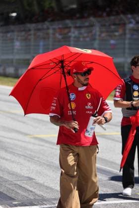 29.06.2025, Red Bull Ring, Spielberg, Formel 1 Großer Preis von Österreich 2025 , im Bild Lewis Hamilton (GBR), Scuderia Ferrari HP bei der Fahrerparade. (Photo by Alessandro Martellotta Hasan Bratic DeFodi Images)