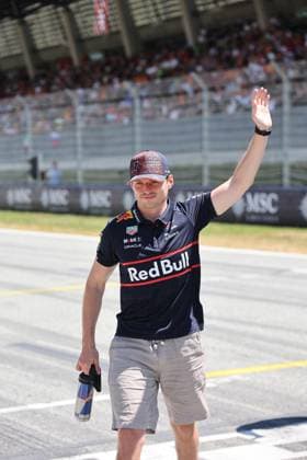 29.06.2025, Red Bull Ring, Spielberg, Formel 1 Großer Preis von Österreich 2025 , im Bild Max Verstappen (NLD), Oracle Red Bull Racing bei der Fahrerparade. (Photo by Alessandro Martellotta Hasan Bratic DeFodi Images)