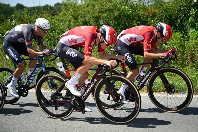 Belgian 2025 National Championship Binche 29 06 2025 BINCHE, BELGIUM - JUNE 29 : Berckmoes Jenno of Lotto during the Men Elite cycling road race of the Belgian National Championships 2025 an UCI National Championships cycling race of 230 km with start in Binche and finish in Binche on June 29, 2025 in Binche, Belgium, 29 06 2025 Binche Belgium  Copyright: xNicoxVereeckenx