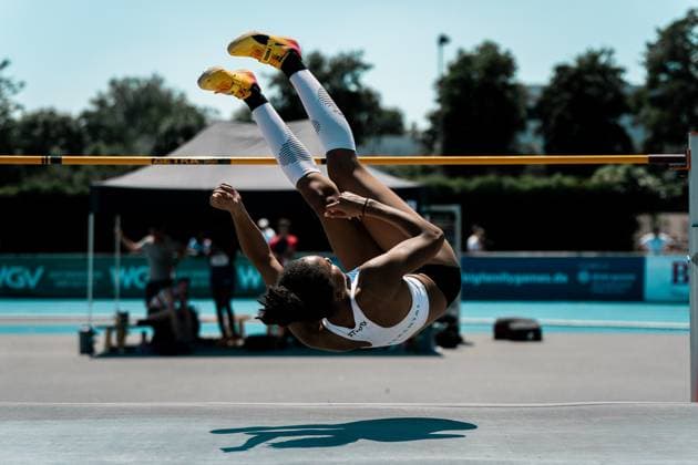 Sport Themen der Woche KW26 Sport Bilder des Tages Ella Obeta ( 25, LG Eckental , Hochsprung Frauen), GER, Leichtathletik, 31. BAUHAUS Junioren-Gala, Mannheim, 29.06.2025, GER, Leichtathletik, 31. BAUHAUS Junioren-Gala, Mannheim, 29.06.2025, Mannheim *** Ella Obeta 25, LG Eckental , High Jump Women , GER, Athletics, 31 BAUHAUS Junior Gala, Mannheim, 29 06 2025, GER, Athletics, 31 BAUHAUS Junior Gala, Mannheim, 29 06 2025, Mannheim Copyright: xStefanxMayerx EP_SMR