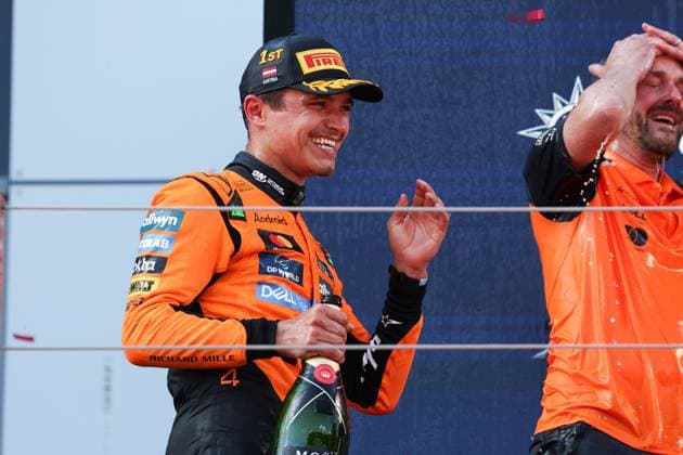 4 Lando Norris (GBR, McLaren F1 Team), F1 Grand Prix of Austria at Red Bull Ring on June 29, 2025 in Spielberg, Austria. (Photo by HOCH ZWEI) Spielberg Austria