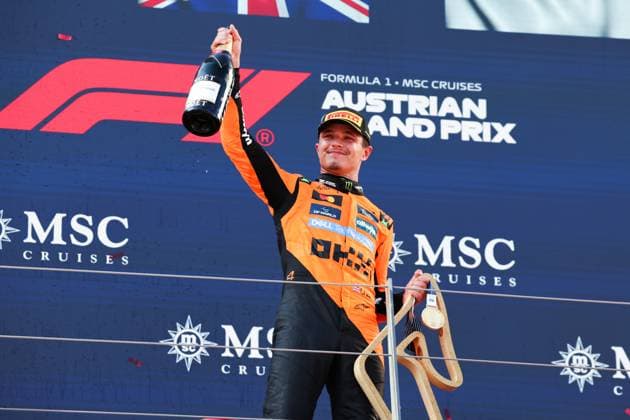 4 Lando Norris (GBR, McLaren F1 Team), F1 Grand Prix of Austria at Red Bull Ring on June 29, 2025 in Spielberg, Austria. (Photo by HOCH ZWEI) Spielberg Austria
