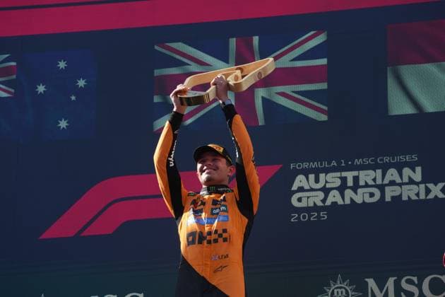 Formel 1 Großer Preis von Österreich 2025 29.06.2025, Red Bull Ring, Spielberg, Formel 1 Großer Preis von Österreich 2025 , im Bild Sieger Lando Norris (GBR), McLaren F1 Team
