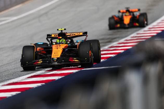 4 Lando Norris (GBR, McLaren F1 Team), F1 Grand Prix of Austria at Red Bull Ring on June 29, 2025 in Spielberg, Austria. (Photo by HOCH ZWEI) Spielberg Austria
