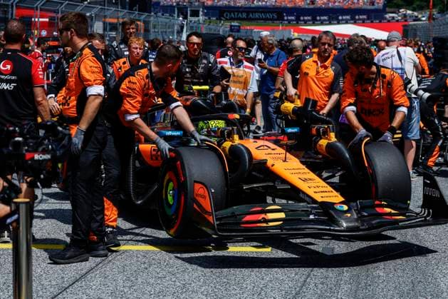 4 Lando Norris (GBR, McLaren F1 Team), F1 Grand Prix of Austria at Red Bull Ring on June 29, 2025 in Spielberg, Austria. (Photo by HOCH ZWEI) Spielberg Austria