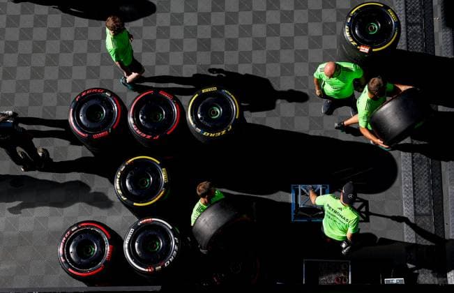 Pirelli tires, F1 Grand Prix of Austria at Red Bull Ring on June 29, 2025 in Spielberg, Austria. (Photo by HOCH ZWEI) Spielberg Austria