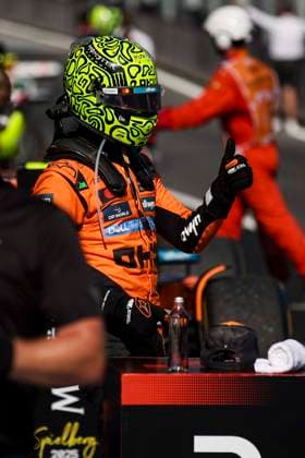 4 Lando Norris (GBR, McLaren F1 Team), F1 Grand Prix of Austria at Red Bull Ring on June 29, 2025 in Spielberg, Austria. (Photo by HOCH ZWEI) Spielberg Austria