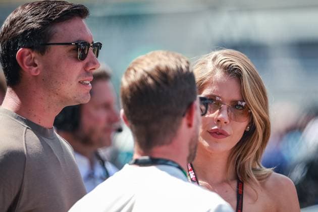 FORMULA 1 - GP of Austria 2025 SPIELBERG,AUSTRIA,29.JUN.25 - MOTORSPORTS, FORMULA 1 - Grand Prix of Austria, Red Bull Ring. Image shows Mark Mateschitz (Red Bull) and Victoria Swarovski.  GEPAxpictures xManuelxBinder