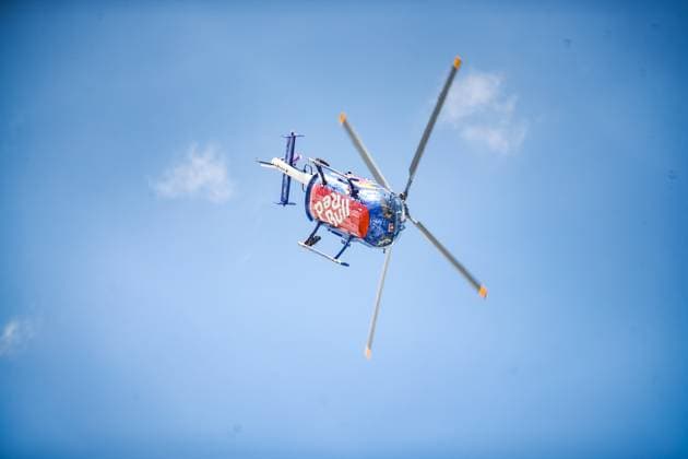 FORMULA 1 - GP of Austria 2025 SPIELBERG,AUSTRIA,29.JUN.25 - MOTORSPORTS, FORMULA 1 - Grand Prix of Austria, Red Bull Ring. Image shows Air display of the Flying Bulls, Felix Baumgartner (Red Bull).  GEPAxpictures xManuelxBinder
