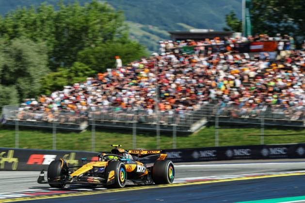 Zeltweg, Austria - June 29: 4 Lando Norris (GBR) McLaren F1 Team (GBR) MCL39 Mercedes during the Austrian F1 Grand Prix 2025 at Zeltweg Air Base on June 29, 2025 in Zeltweg, Austria. (Photo by Philippe Nanchino Eurasia Images JustPictures) Zeltweg Zeltweg Air Base Austria