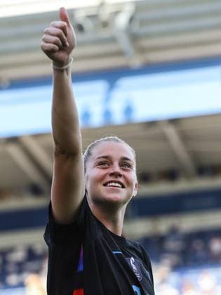 Sport Bilder des Tages Leicester, England, June 29th 2025: Alessia Russo (23 England) gives a thumbs up after the International Friendly, Länderspiel, Nationalmannschaft football match between England and Jamaica at King Power Stadium in Leicester, England (Natalie Mincher SPP) Copyright: xNataliexMincher SPPx spp-en-NaMi-335A3452