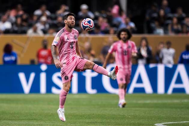 Paris Saint-Germain FC v Inter Miami CF - FIFA Club World Cup Lionel Messi of Inter Miami CF in action during the FIFA Club World Cup round of 16 football match between Paris Saint-Germain FC and Inter Miami CF. Atlanta United States Copyright: xNicoloxCampox