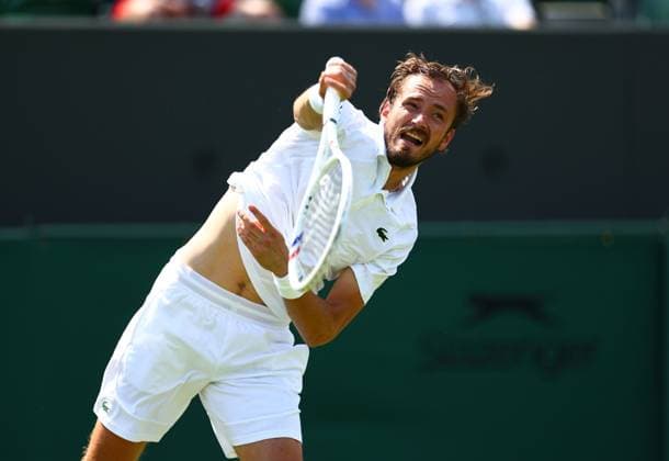 Daniil Medvedev during his first round match Wimbledon Tennis Championships, Day 1, The All England Lawn Tennis and Croquet Club, London, UK - 30 Jun 2025London The All England Lawn Tennis and United Kingdom  Copyright: xJamesxMarsh Shutterstockx 15378842ah
