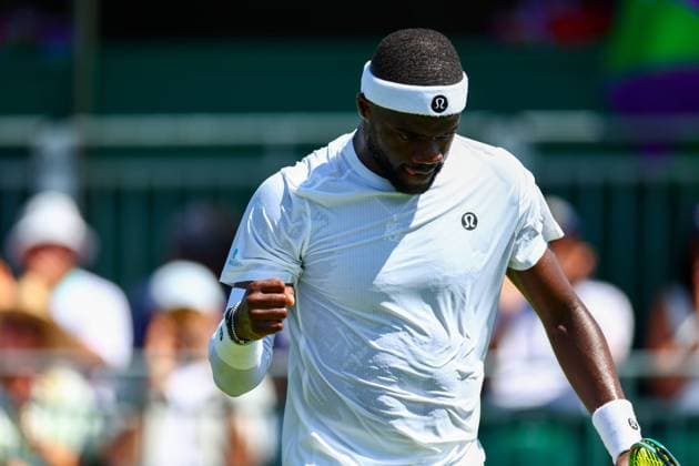 Frances Tiafoe during his first round match Wimbledon Tennis Championships, Day 1, The All England Lawn Tennis and Croquet Club, London, UK - 30 Jun 2025London The All England Lawn Tennis and United Kingdom  Copyright: xJamesxMarsh Shutterstockx 15378842ax