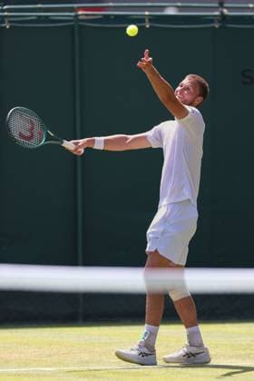 Leandro Riedi (SUI) Tennis - Wimbledon 2025 - Grand Slam ITF ATP, Tennis Herren WTA, Tennis Damen - AELTC - London - - Great Britain - 30 June 2025. Copyright: xJuergenxHasenkopfx
