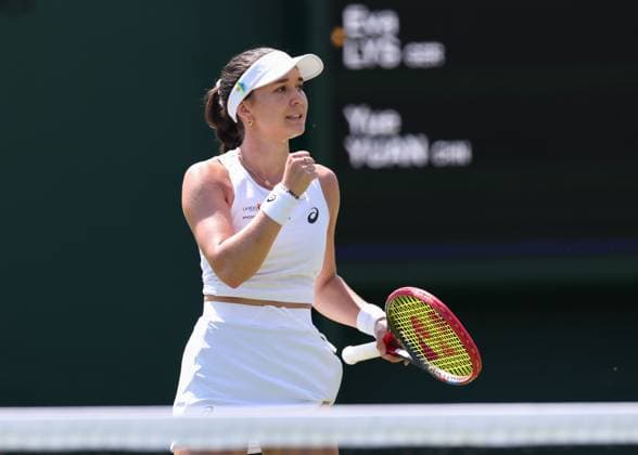 Eva Lys (GER) macht die Faust und jubelt,Jubel,Freude, Emotion, Damen Einzel, Ladies Singles Copyright: xJuergenxHasenkopfx