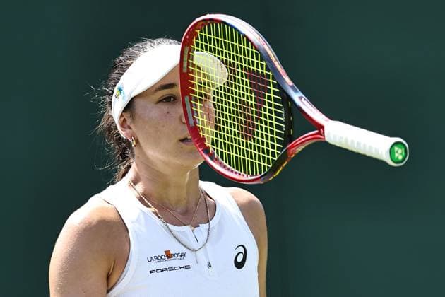 Eva Lys, GER, during first round of 2025 All England Lawn Tennis Championships at Wimbledon, womens singles, London, 30 06 2025; -