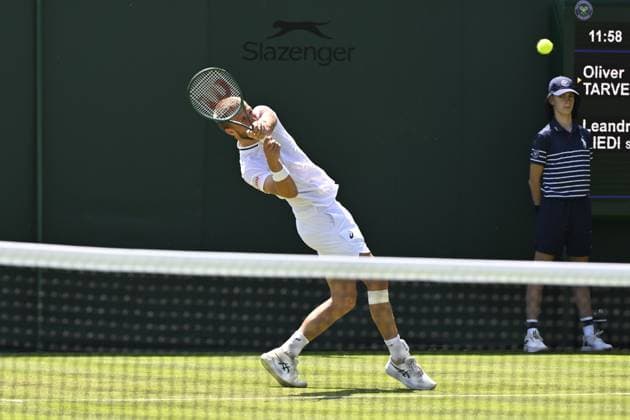 Tennis : Wimbledon -2025 - ITF - Tennis - Wimbledon - ITF - Riedi Leandro -Suisse GB  Copyright: xChryslenexCaillaudx xPznewsx