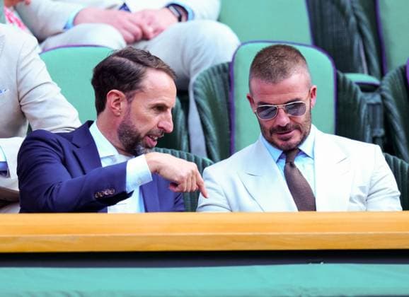 Gareth Southgate and David Beckham watching the action in the Royal Box on Centre Court Wimbledon Tennis Championships, Day 1, The All England Lawn Tennis and Croquet Club, London, UK - 30 Jun 2025London The All England Lawn Tennis and United Kingdom  Copyright: xJavierxGarcia Shutterstockx 15378843dk