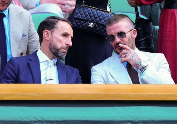 Gareth Southgate and David Beckham watching the action in the Royal Box on Centre Court Wimbledon Tennis Championships, Day 1, The All England Lawn Tennis and Croquet Club, London, UK - 30 Jun 2025London The All England Lawn Tennis and United Kingdom  Copyright: xJavierxGarcia Shutterstockx 15378843eu