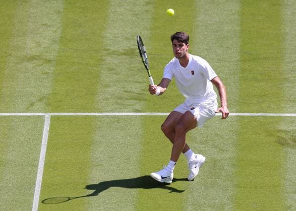 Carlos Alcaraz (ESP), Herren Einzel, Mens Singles Tennis - Wimbledon 2025 - Grand Slam ITF ATP, Tennis Herren WTA, Tennis Damen - AELTC - London - - Great Britain - 30 June 2025. Copyright: xJuergenxHasenkopfx