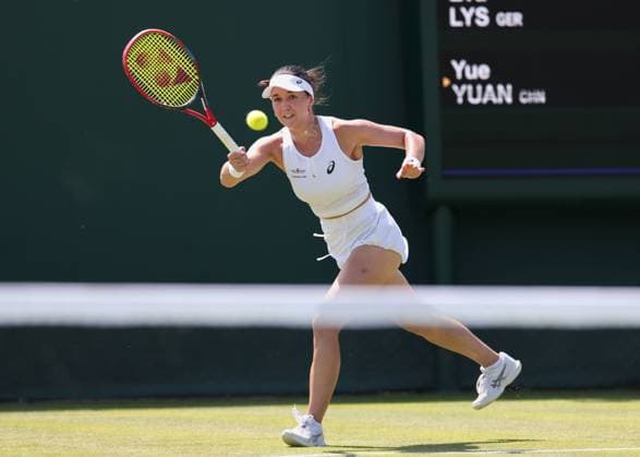 Eva Lys (GER), Damen Einzel, Ladies Singles Tennis - Wimbledon 2025 - Grand Slam ITF ATP, Tennis Herren WTA, Tennis Damen - AELTC - London - - Great Britain - 30 June 2025. Copyright: xJuergenxHasenkopfx
