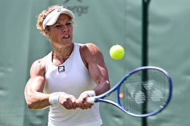 Laura Siegemund, GER, during first round of 2025 All England Lawn Tennis Championships at Wimbledon, womens singles, London, 30 06 2025; -