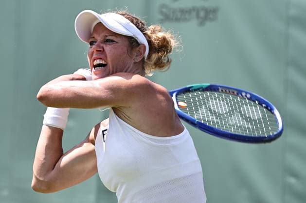 Laura Siegemund, GER, during first round of 2025 All England Lawn Tennis Championships at Wimbledon, womens singles, London, 30 06 2025; -