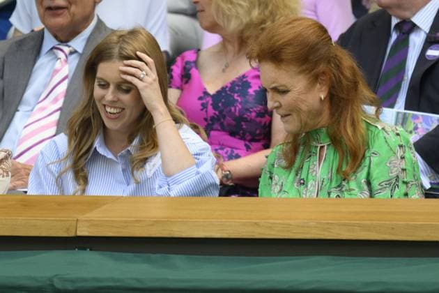 Wimbledon Tennis Championships - Day 1 LONDON, UNITED KINGDOM - JUNE 30: Princess Beatrice and Sarah, Duchess of York attend day one of The Championships Wimbledon 2025 at All England Lawn Tennis and Croquet Club on June 30, 2025 in London, United Kingdom. Ray Tang Anadolu London United Kingdom. Editorial use only. Please get in touch for any other usage.  Copyright: x2025xAnadoluxRayxTangx