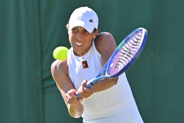 Wimbledon Tennis Championships - Day 1 LONDON, UNITED KINGDOM - JUNE 30: Madison Keys of the United States in action against Elena-Gabriela Ruse (not seen) of Romania in the ladies singles first round match during day one of The Championships Wimbledon 2025 at All England Lawn Tennis and Croquet Club on June 30, 2025 in London, England. Ray Tang Anadolu London United Kingdom. Editorial use only. Please get in touch for any other usage.  Copyright: x2025xAnadoluxRayxTangx