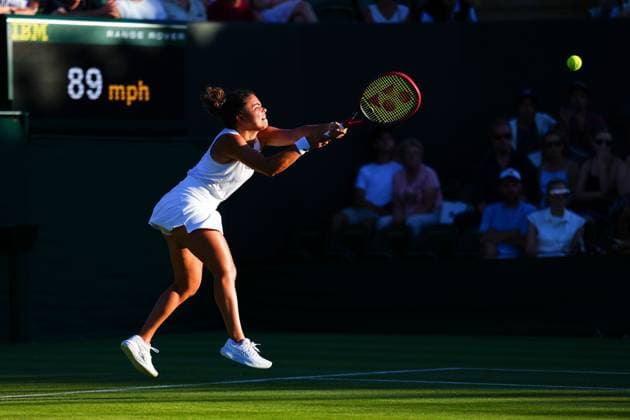 Jasmine Paolini during her first round match Wimbledon Tennis Championships, Day 1, The All England Lawn Tennis and Croquet Club, London, UK - 30 Jun 2025London The All England Lawn Tennis and United Kingdom  Copyright: xJavierxGarcia Shutterstockx 15378843lr