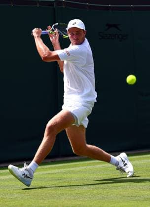 Johannus Monday during his first round match Wimbledon Tennis Championships, Day 2, The All England Lawn Tennis and Croquet Club, London, UK - 01 Jul 2025London The All England Lawn Tennis and United Kingdom  Copyright: xJamesxMarsh Shutterstockx 15380418e