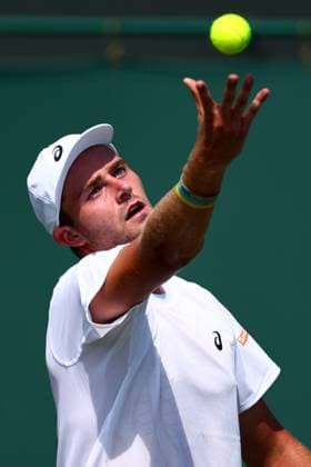 Johannus Monday during his first round match Wimbledon Tennis Championships, Day 2, The All England Lawn Tennis and Croquet Club, London, UK - 01 Jul 2025London The All England Lawn Tennis and United Kingdom  Copyright: xJamesxMarsh Shutterstockx 15380418g