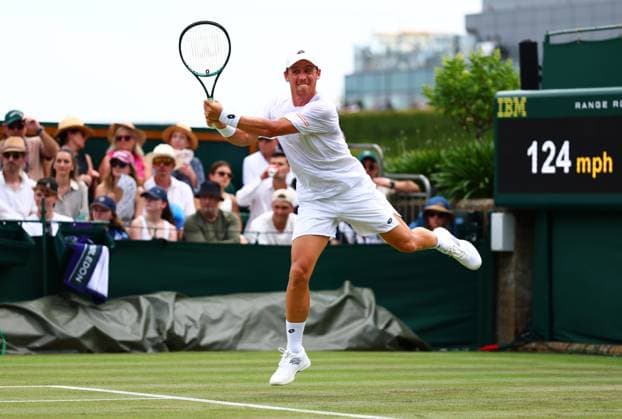Roberto Carballes Baena during his first round match Wimbledon Tennis Championships, Day 2, The All England Lawn Tennis and Croquet Club, London, UK - 01 Jul 2025London The All England Lawn Tennis and United Kingdom  Copyright: xJamesxMarsh Shutterstockx 15380418ad